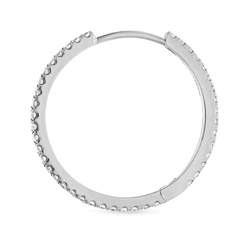 Diamond Eternity Hoop Earring - Image 38