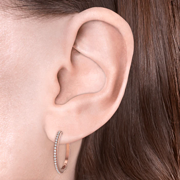 Diamond Eternity Hoop Earring - Image 39