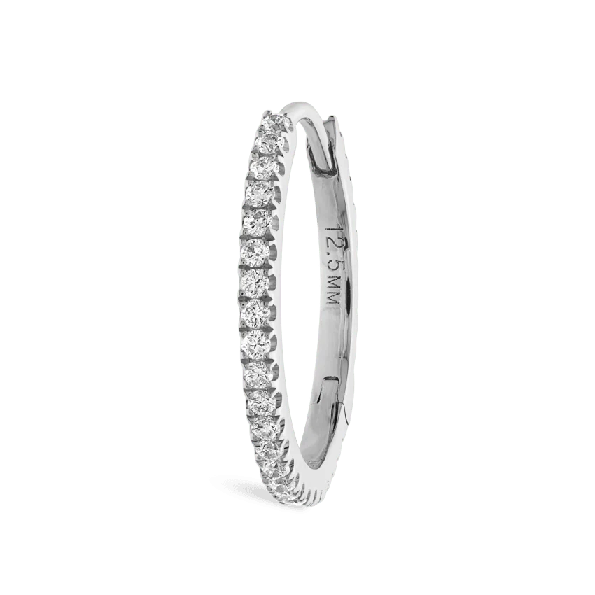 Diamond Eternity Hoop Earring - Image 43