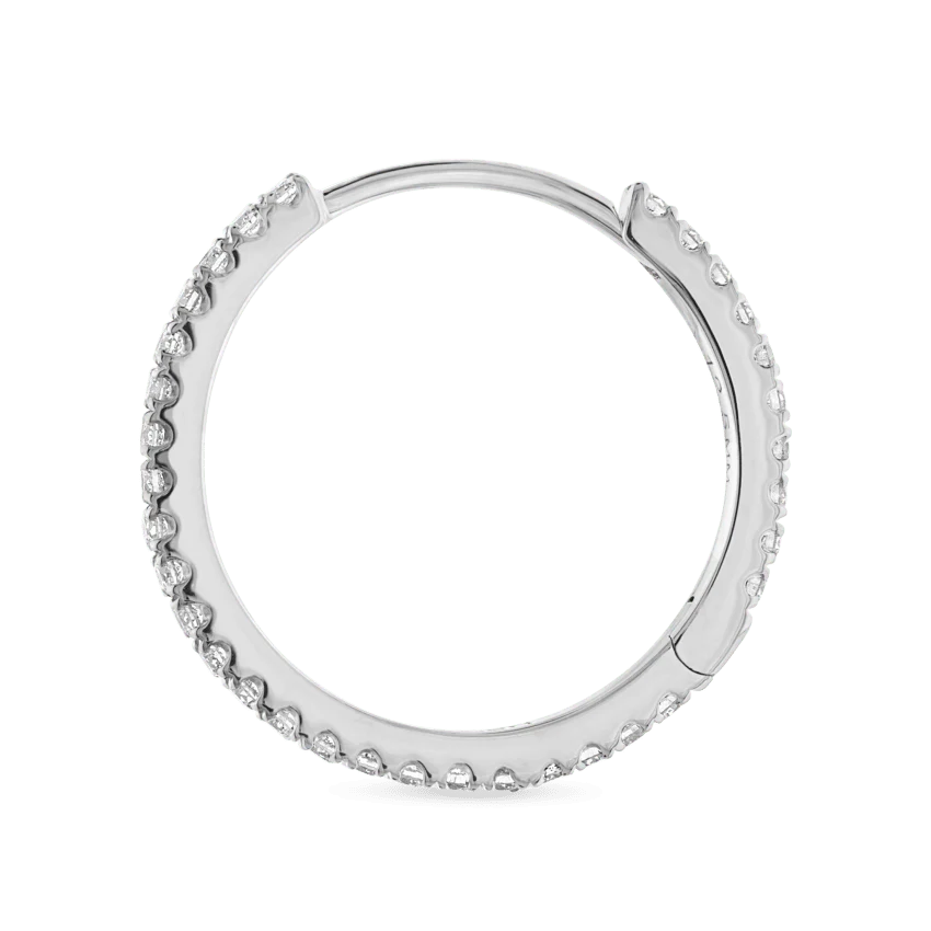 Diamond Eternity Hoop Earring - Image 45