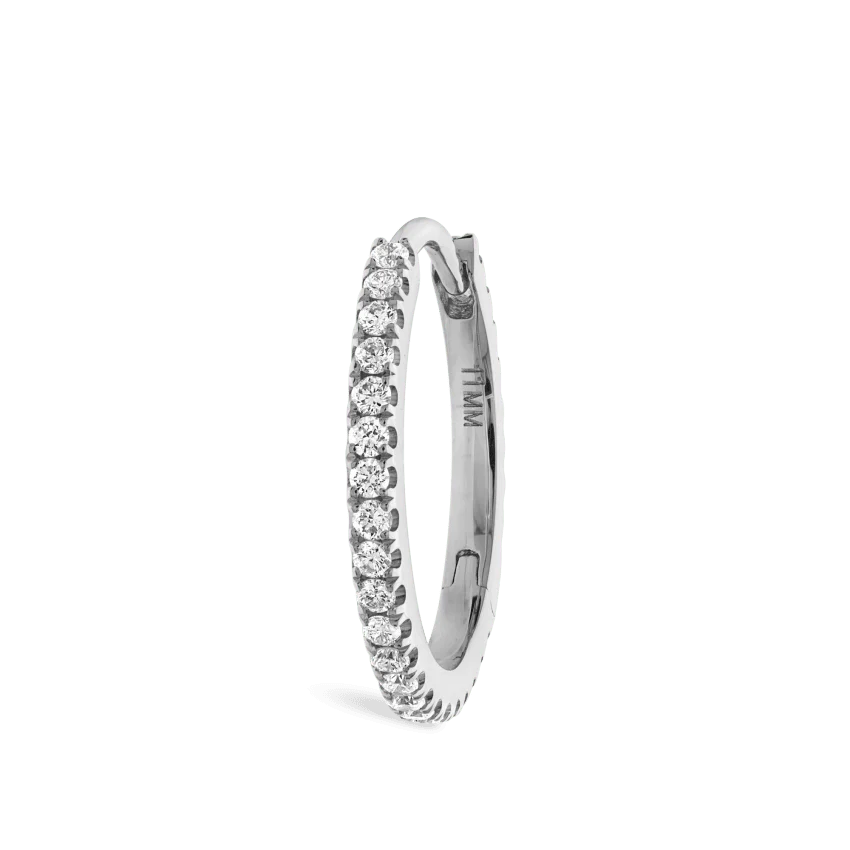 Diamond Eternity Hoop Earring - Image 48