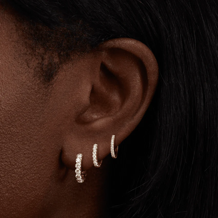 Diamond Eternity Hoop Earring - Image 68
