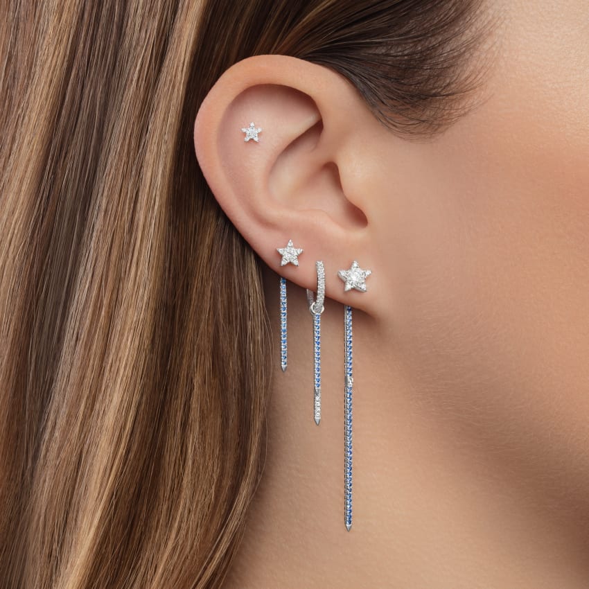 Diamond Eternity Hoop Earring - Image 69