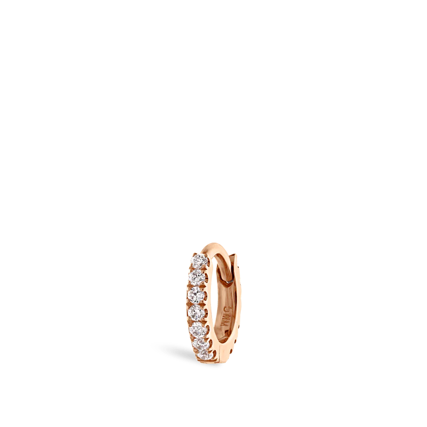 Diamond Eternity Hoop Earring - Image 7