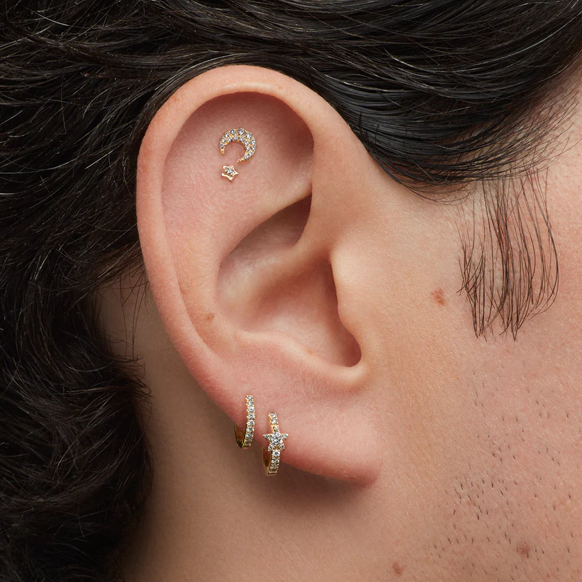 Diamond Eternity Hoop Earring - Image 71