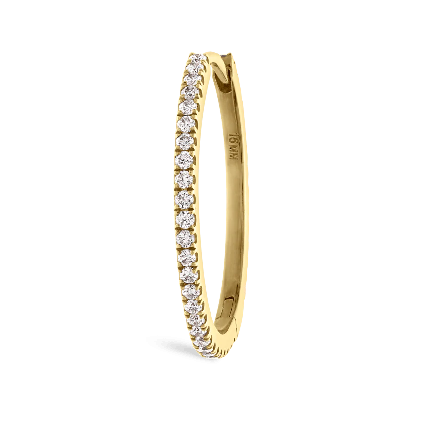 Diamond Eternity Hoop Earring - Image 84