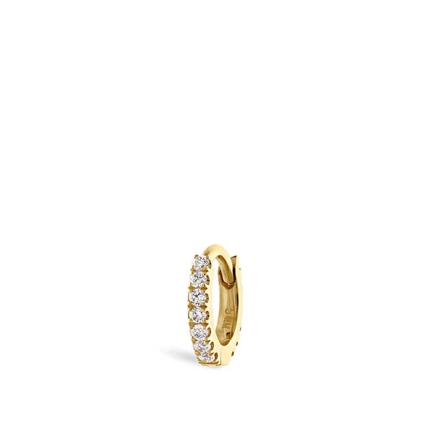 Diamond Eternity Hoop Earring - Image 9
