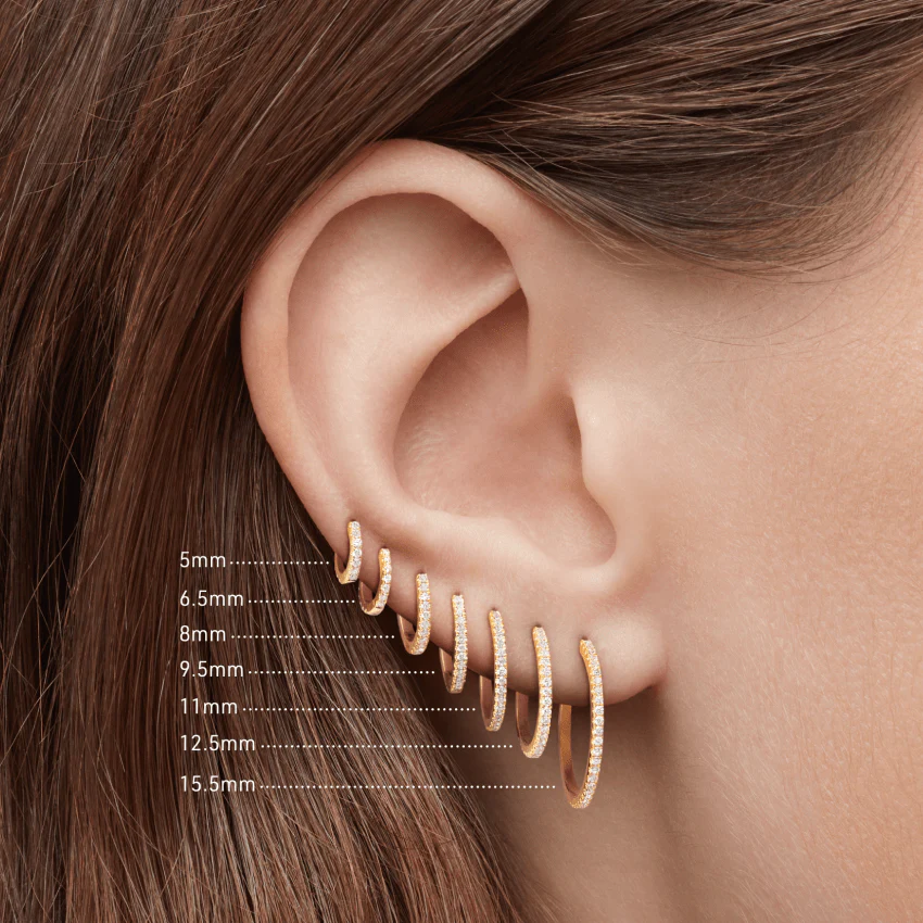 Diamond Eternity Hoop Earring - Image 94