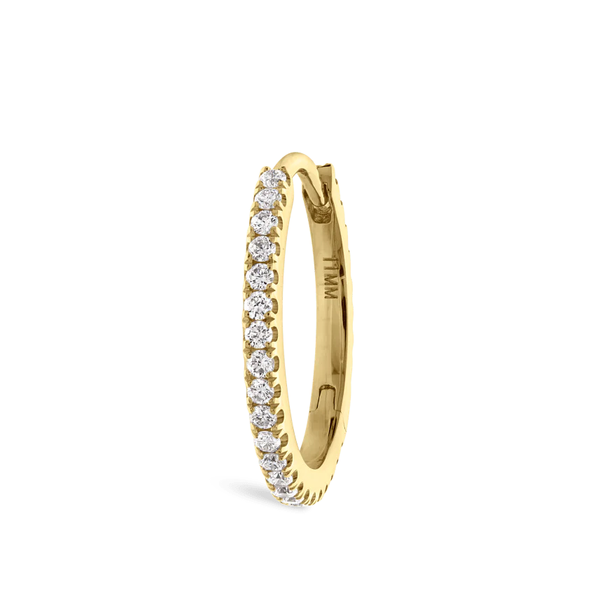 Diamond Eternity Hoop Earring - Image 95