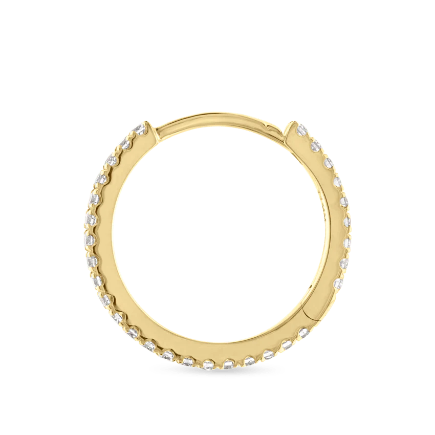 Diamond Eternity Hoop Earring - Image 98