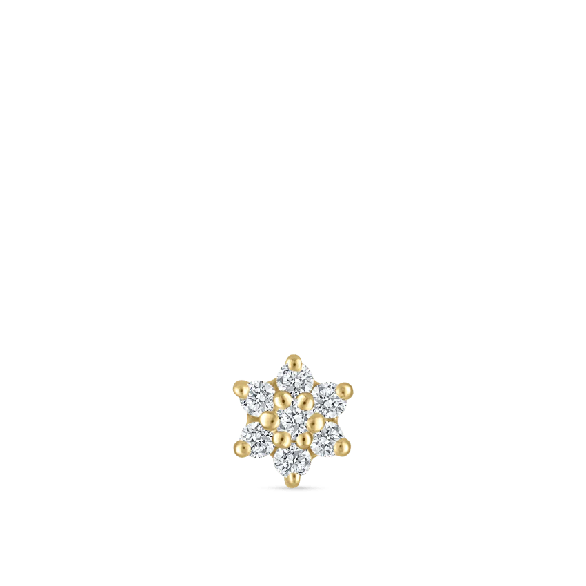 Diamond Flower Stud Earring - Image 15
