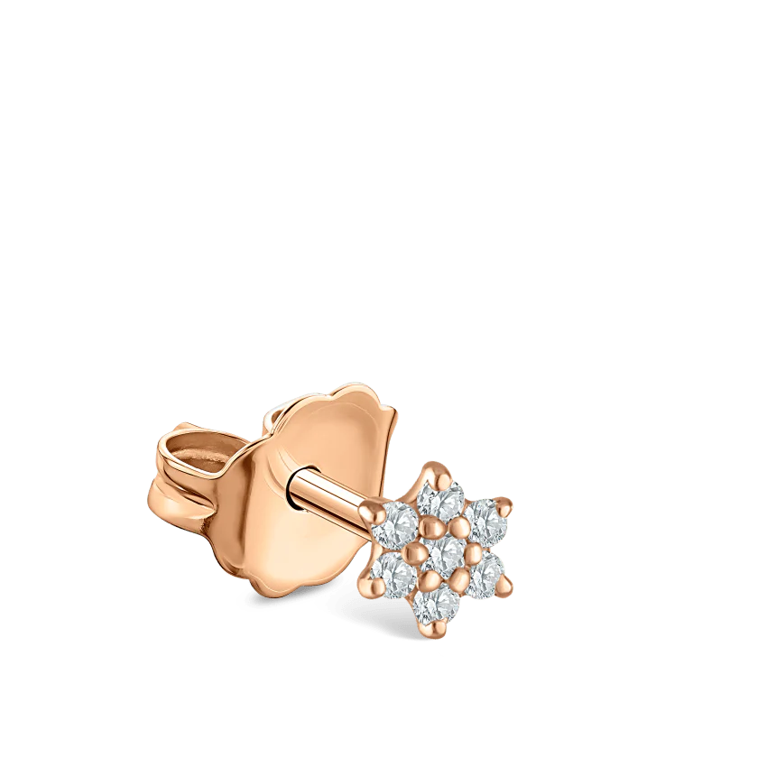 Diamond Flower Stud Earring - Image 26