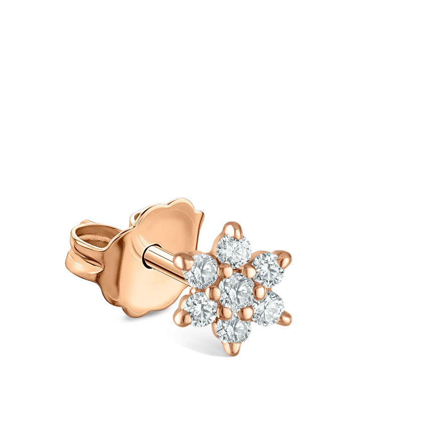 Diamond Flower Stud Earring - Image 29