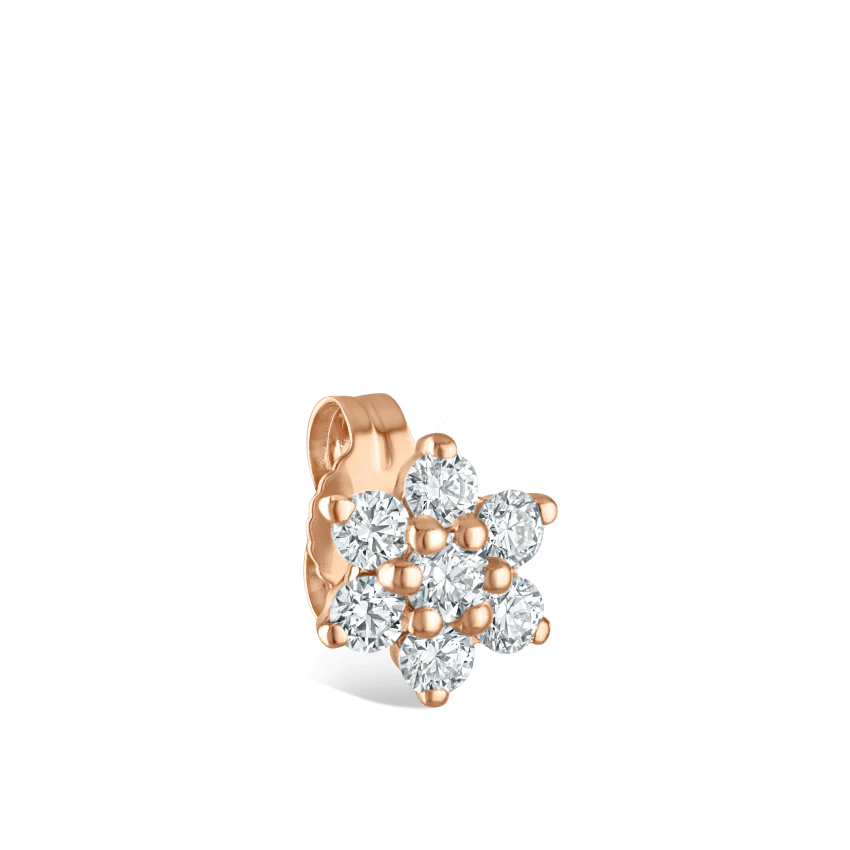 Diamond Flower Stud Earring - Image 32