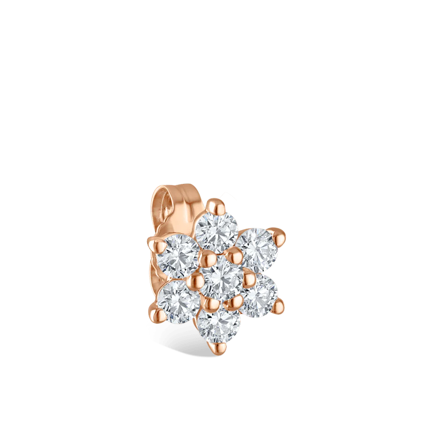 Diamond Flower Stud Earring - Image 35