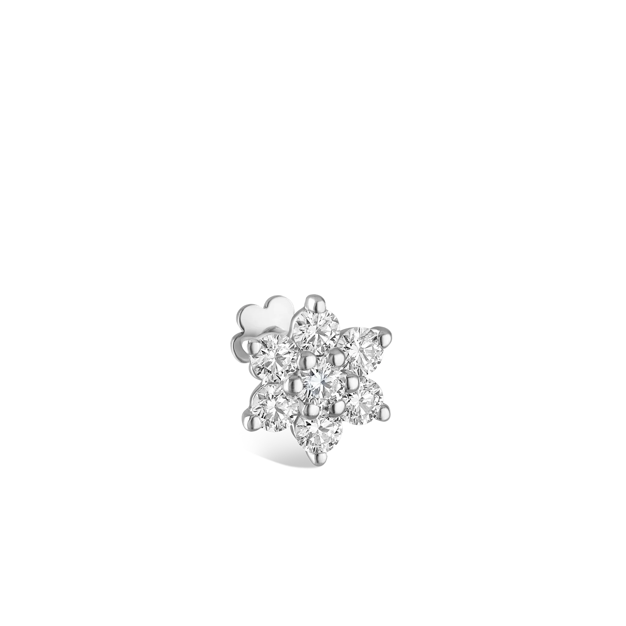 Diamond Flower Threaded Stud Earring - Image 73