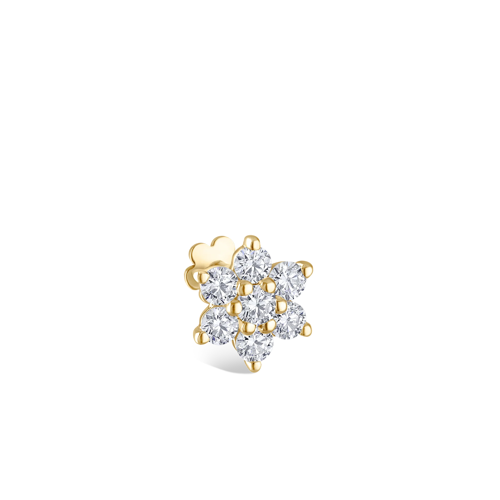 Diamond Flower Threaded Stud Earring - Image 74