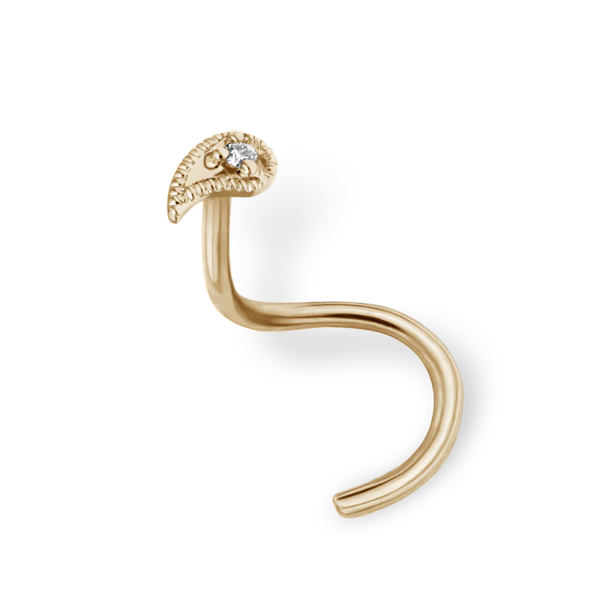 Diamond Paisley Nostril Screw - Image 12