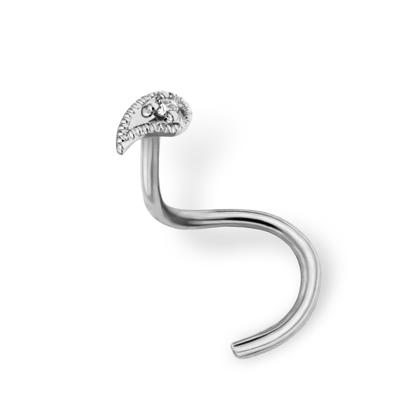 Diamond Paisley Nostril Screw - Image 3