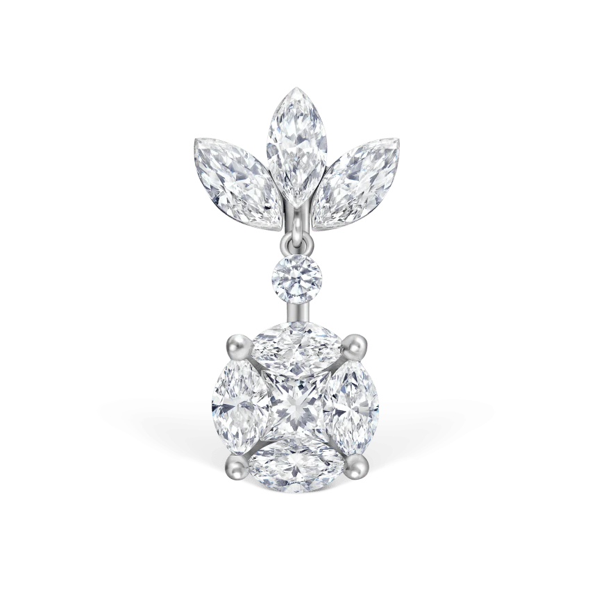 Diamond Lotus and Cluster Navel Barbell - Image 19