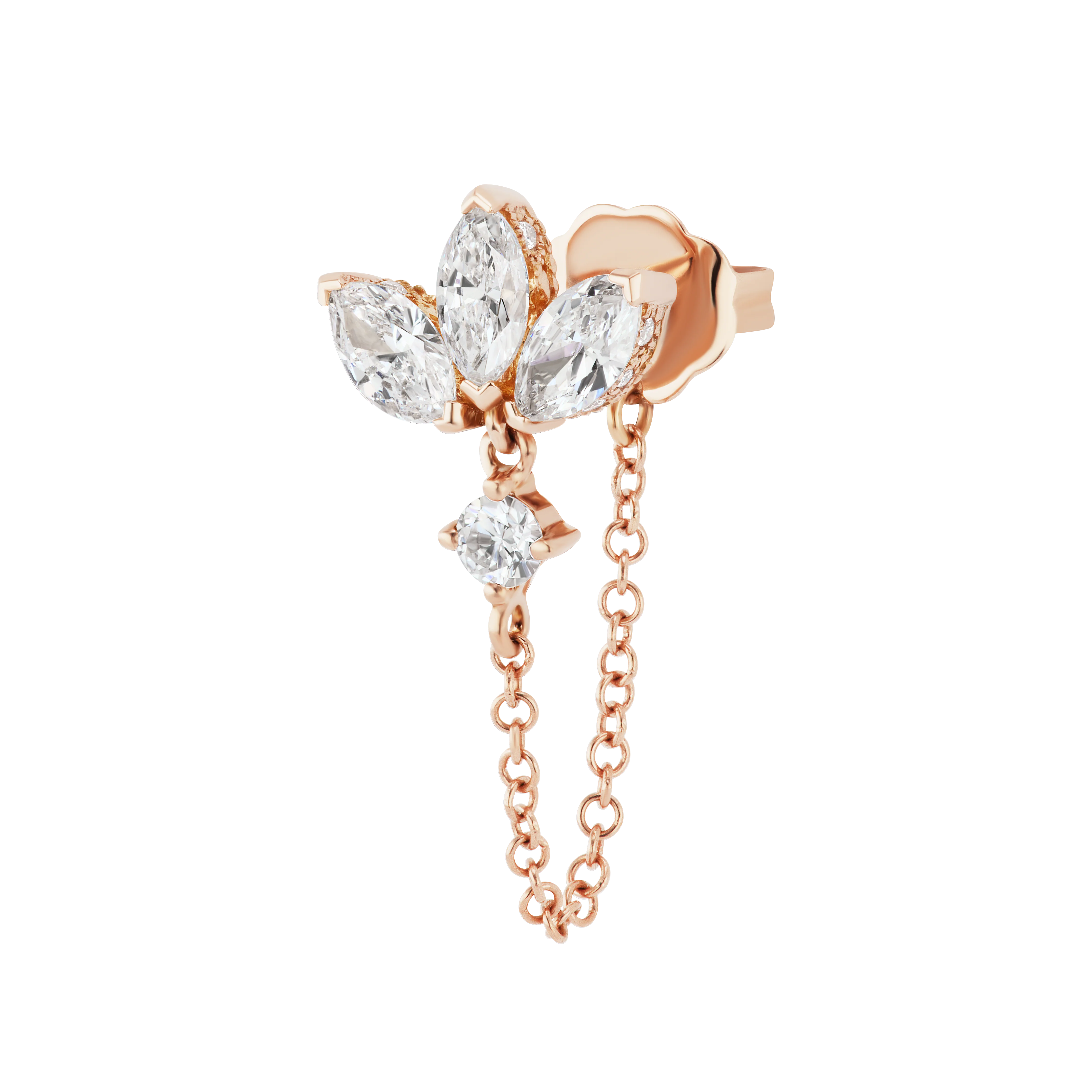 Diamond Lotus Dangle Chain Wrap - Image 6