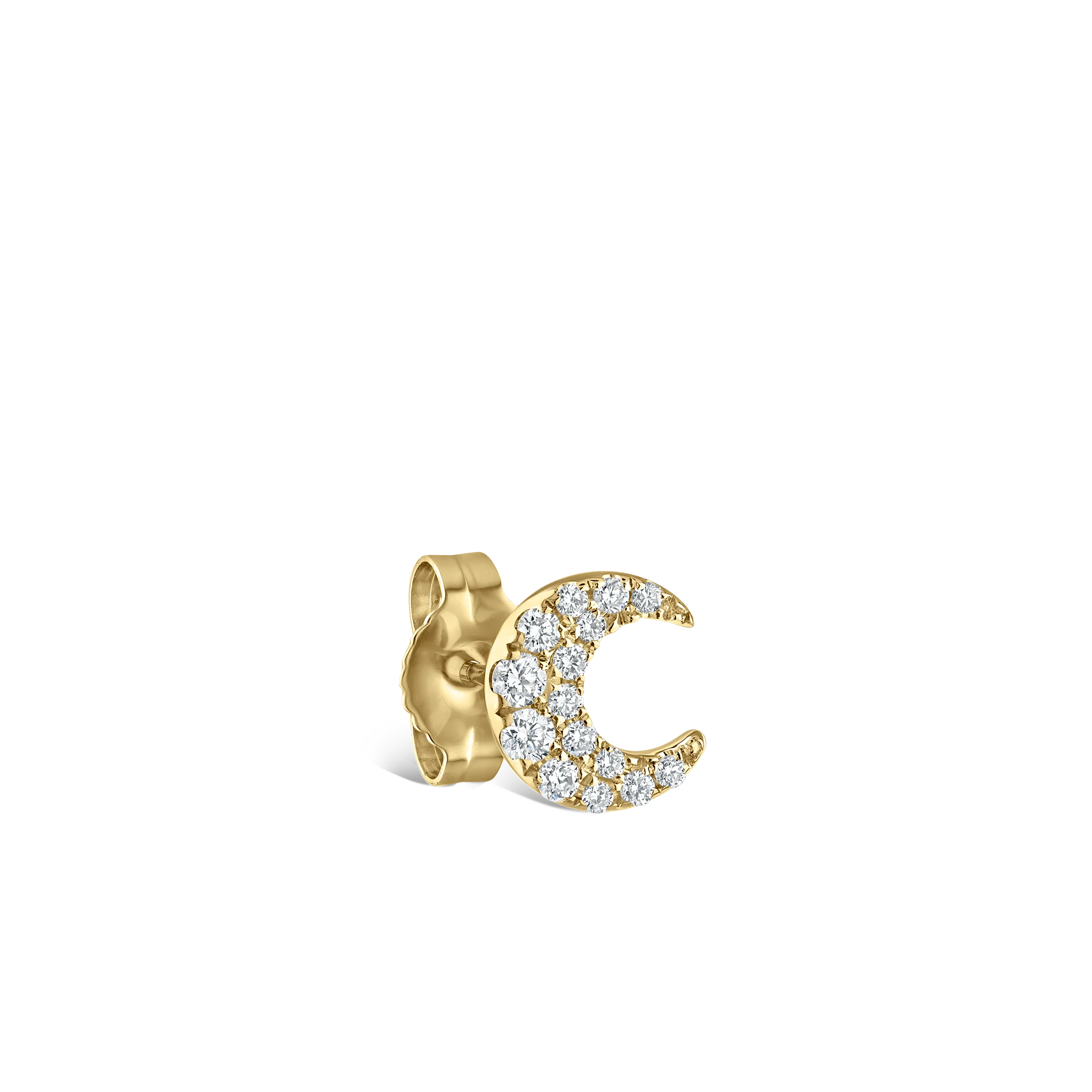 Diamond Moon Stud Earring - Image 30