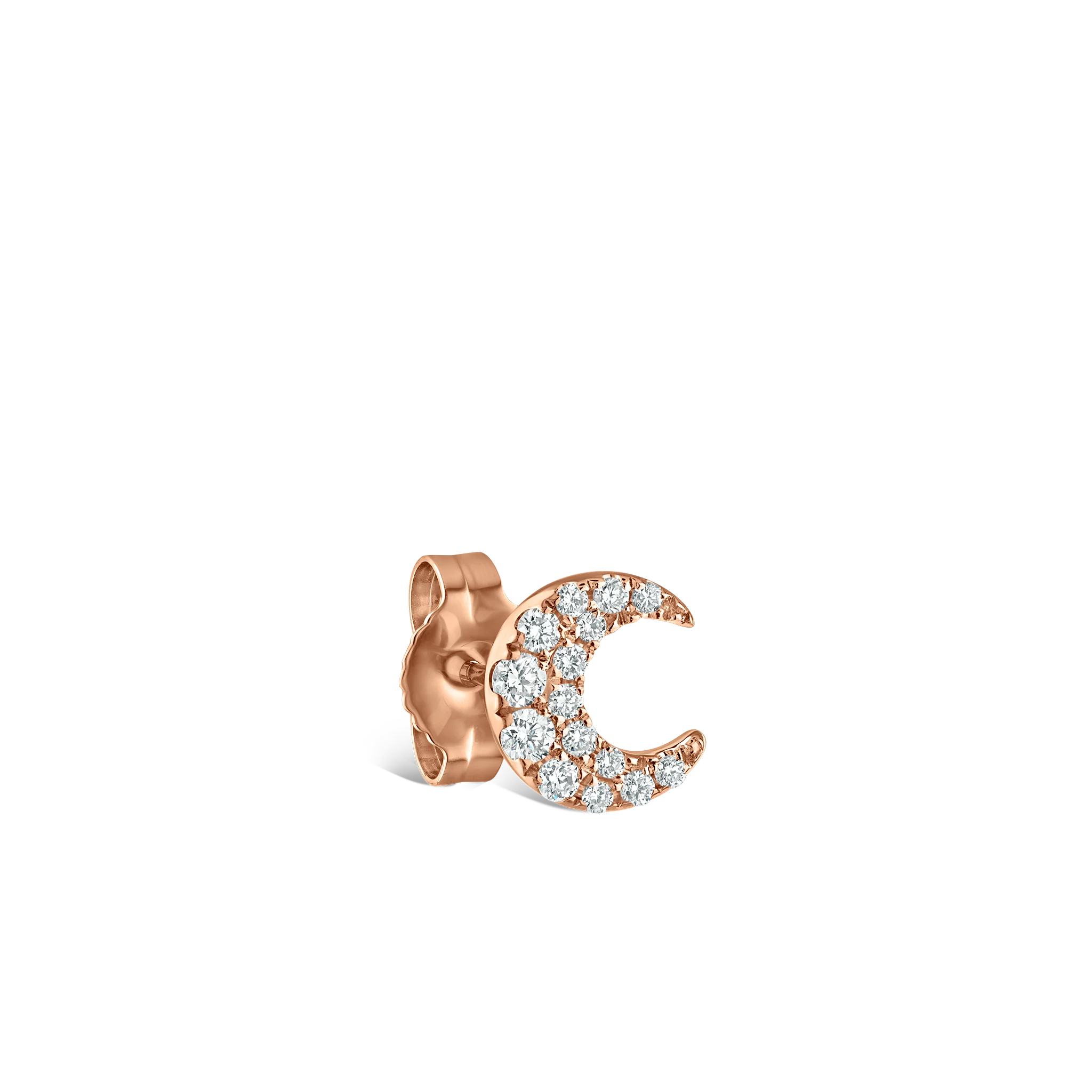Diamond Moon Stud Earring - Image 34