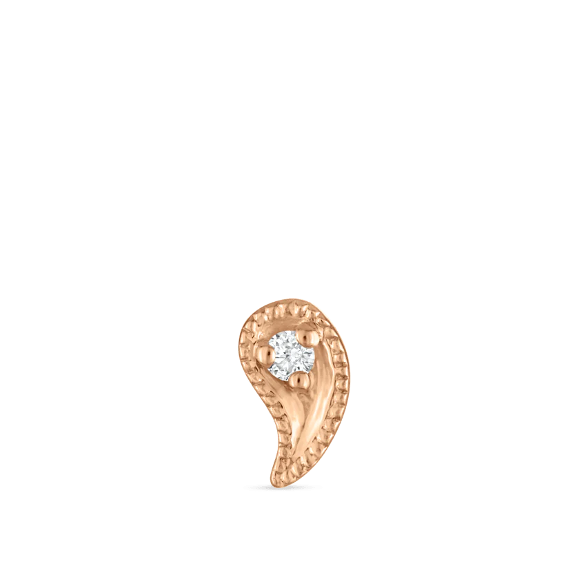 Diamond Paisley Stud Earring - Image 19