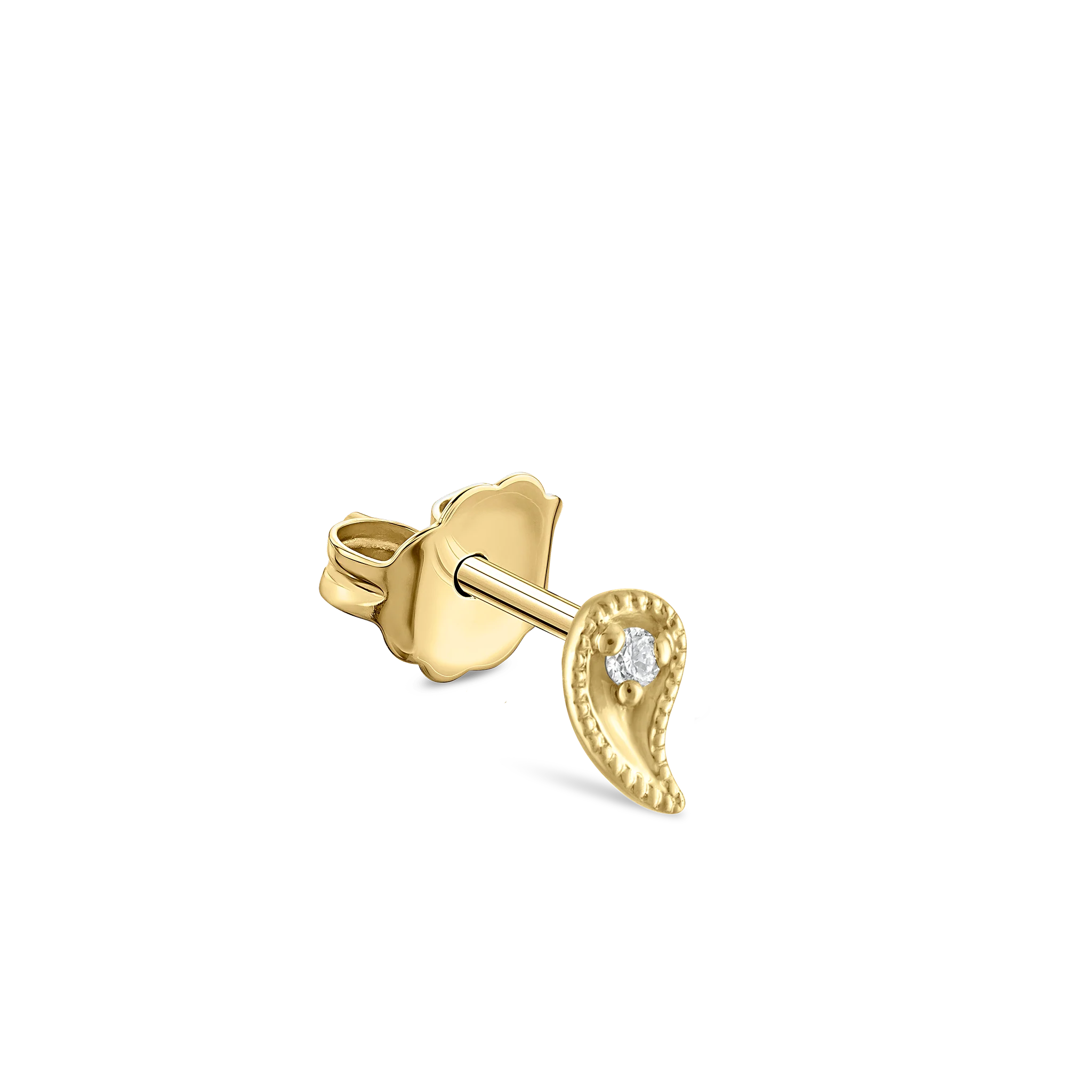 Diamond Paisley Stud Earring - Image 24