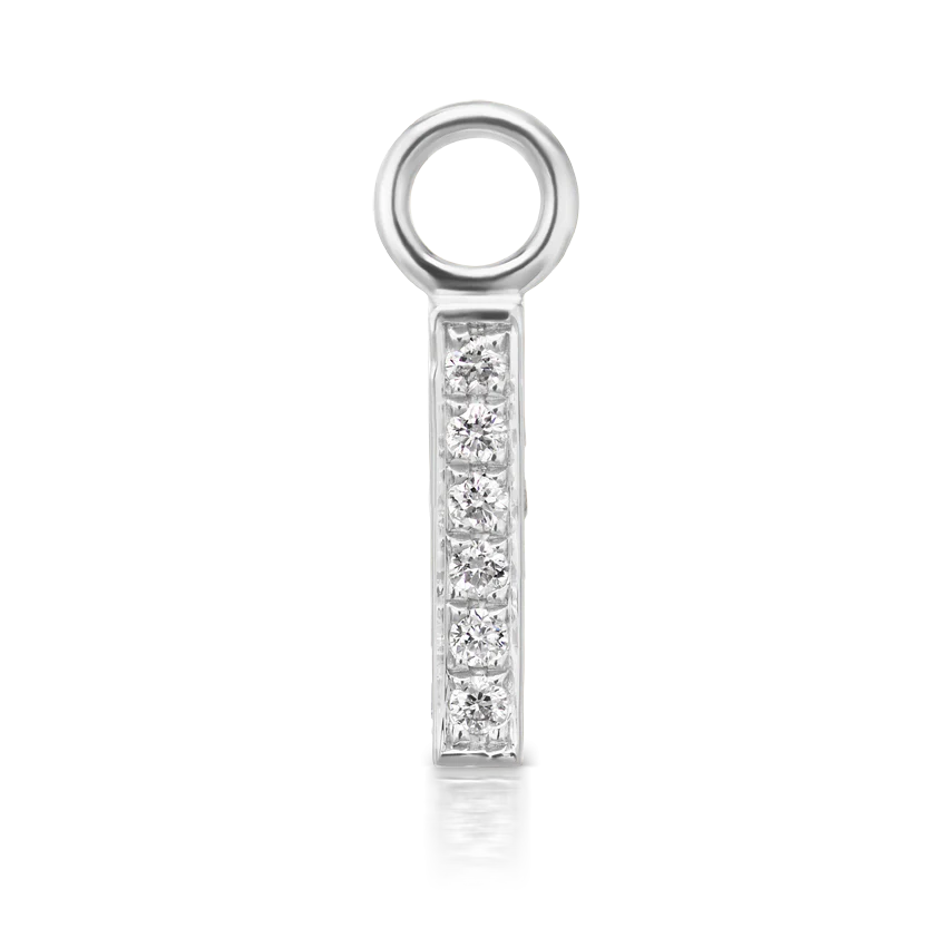 Diamond Pavé Square Bar Charm - Image 3
