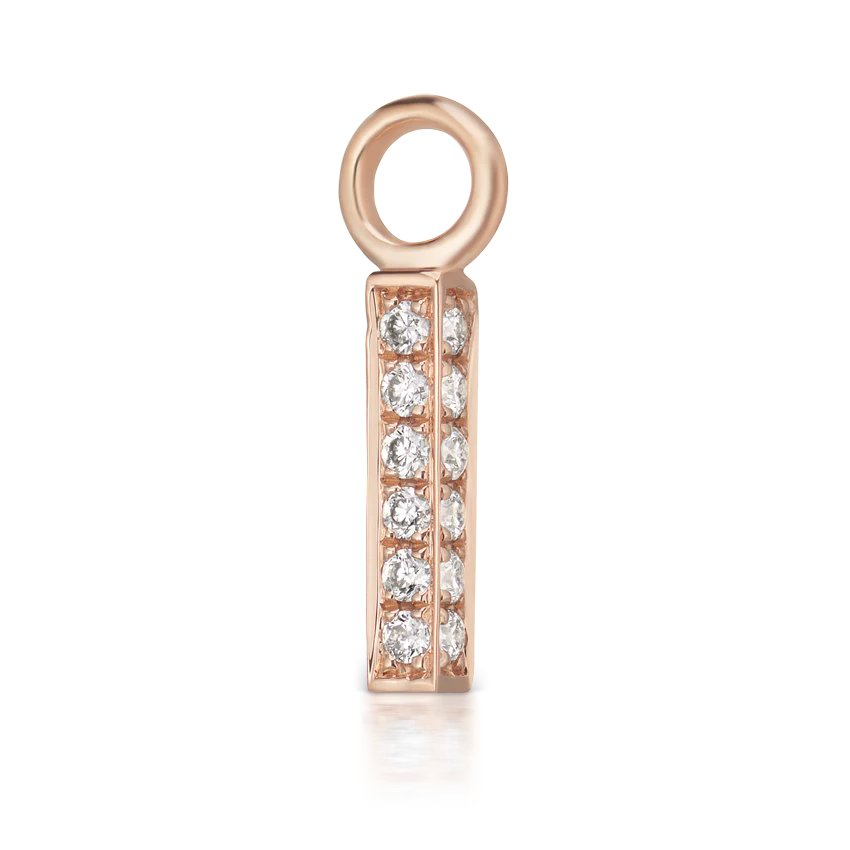 Diamond Pavé Square Bar Charm - Image 4