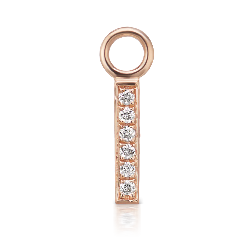 Diamond Pavé Square Bar Charm - Image 5