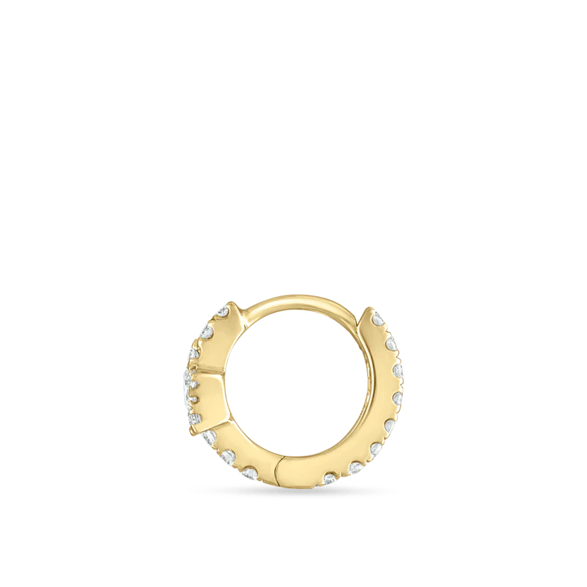 Diamond Star Eternity Hoop Earring - Image 18