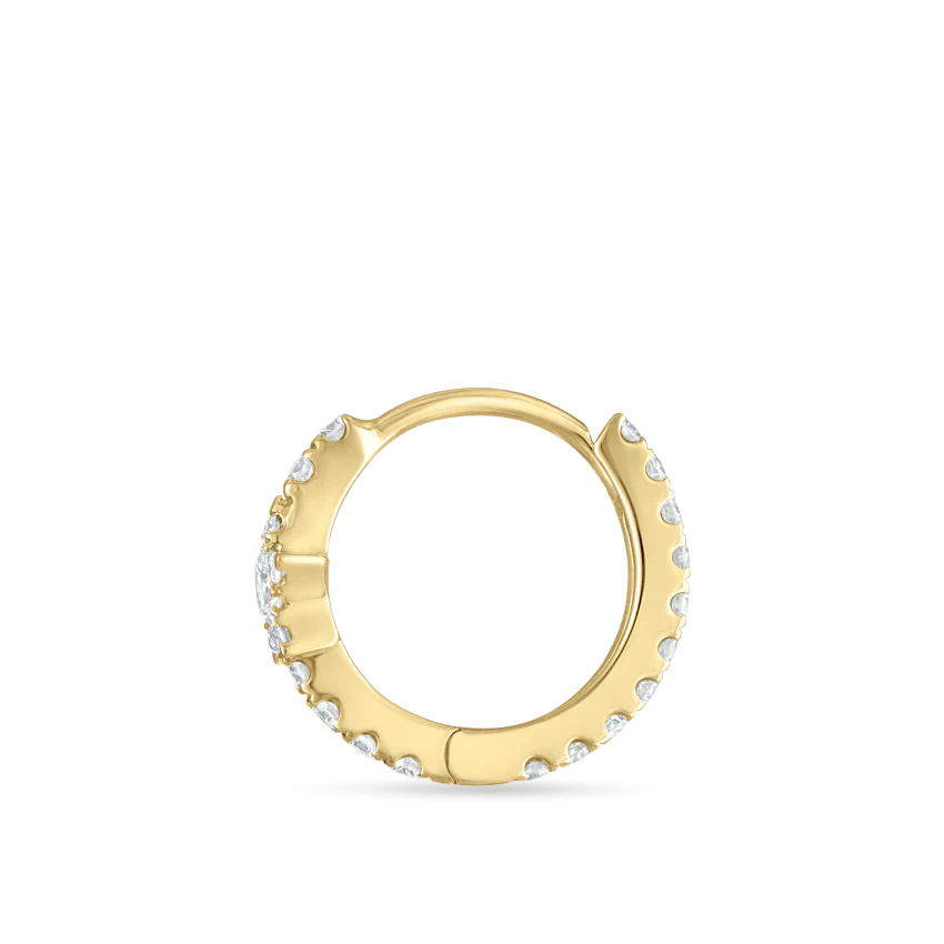 Diamond Star Eternity Hoop Earring - Image 24