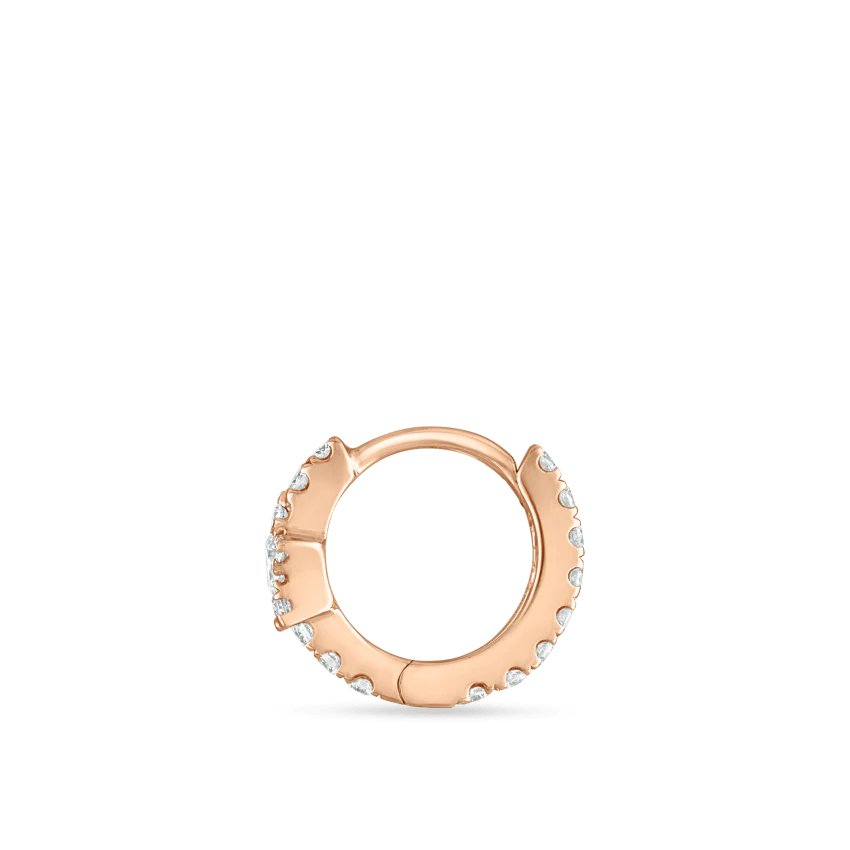 Diamond Star Eternity Hoop Earring - Image 32