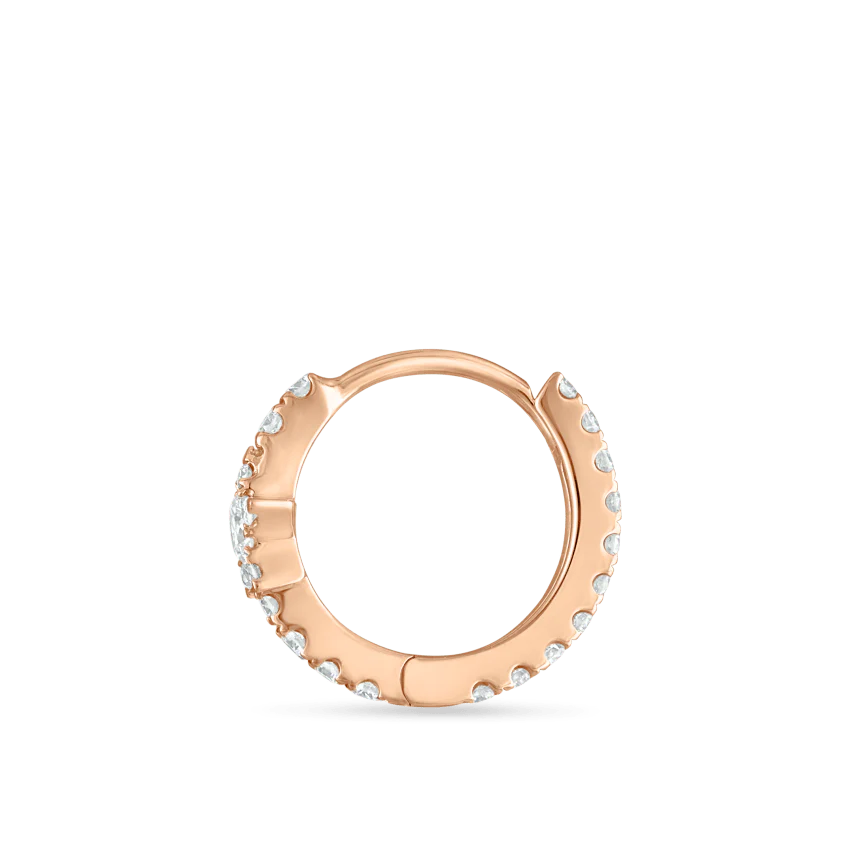 Diamond Star Eternity Hoop Earring - Image 38