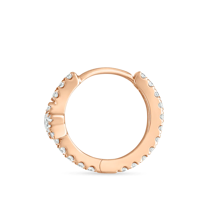 Diamond Star Eternity Hoop Earring - Image 43