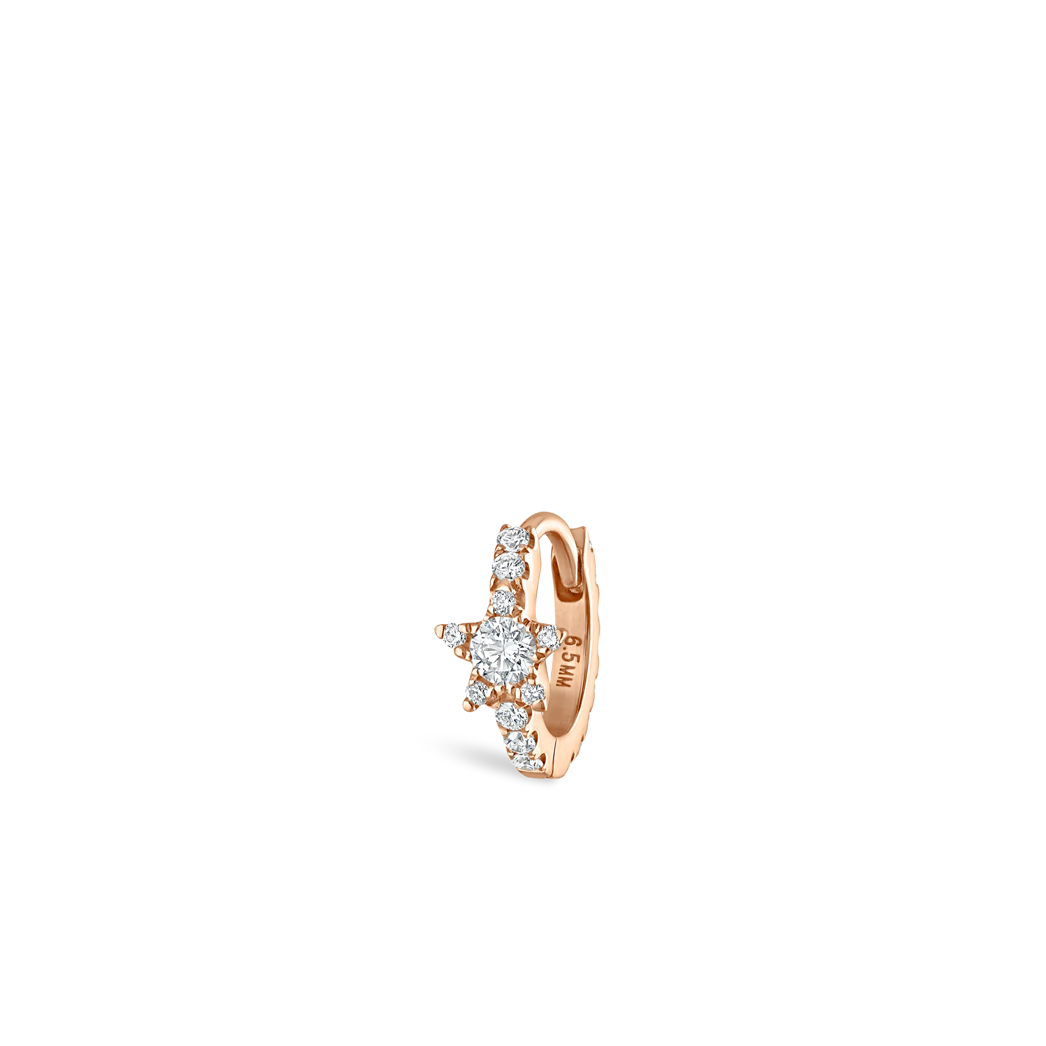 Diamond Star Eternity Hoop Earring - Image 49