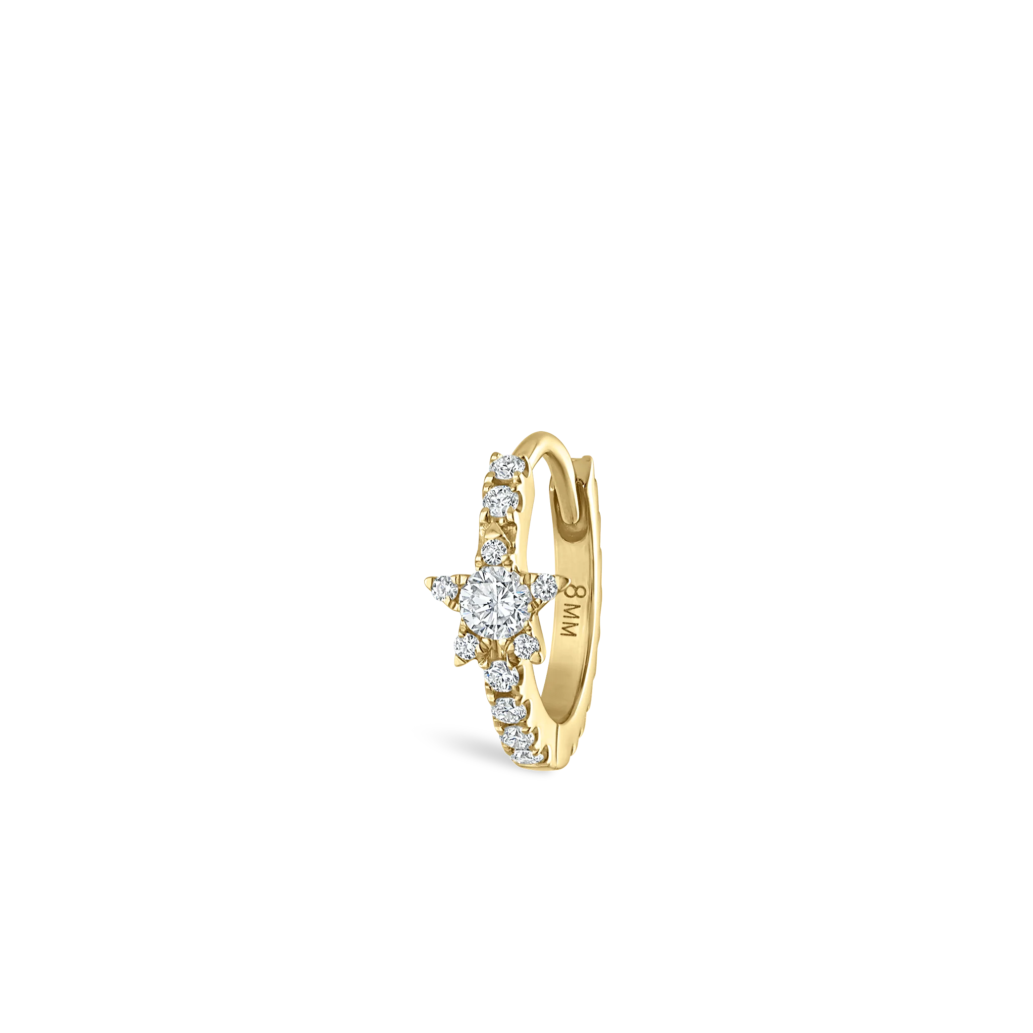 Diamond Star Eternity Hoop Earring - Image 54