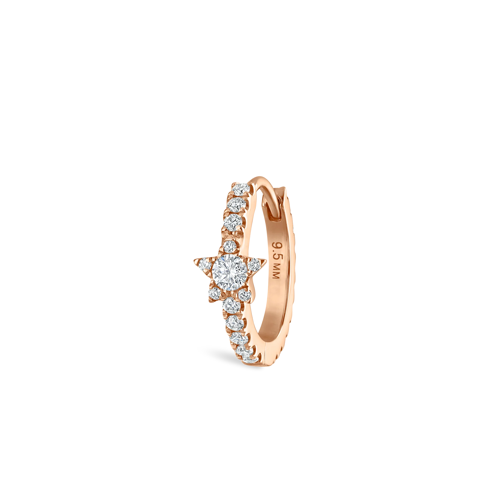 Diamond Star Eternity Hoop Earring - Image 55