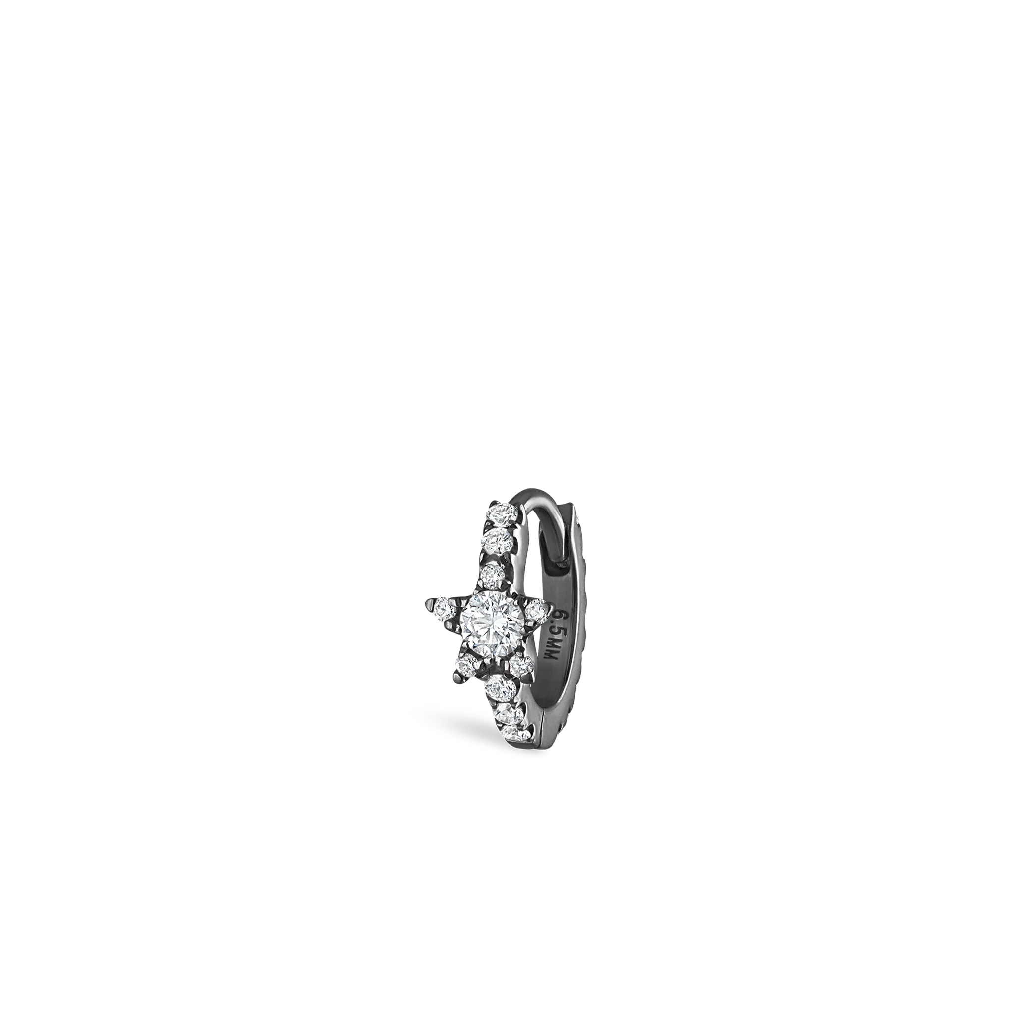 Diamond Star Eternity Hoop Earring - Image 58