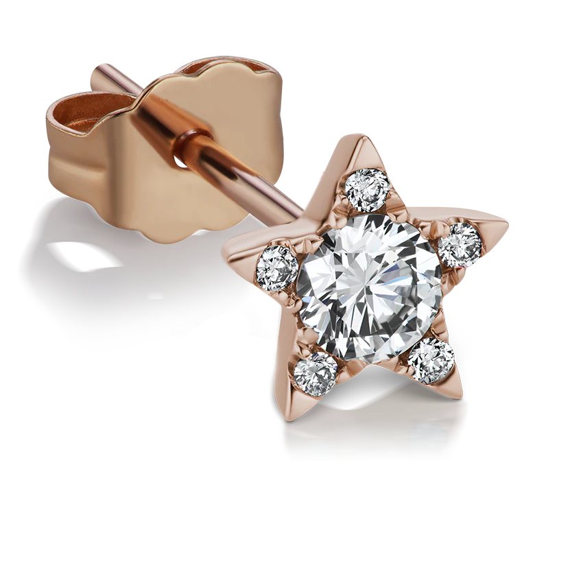 Diamond Star Stud Earring - Image 33