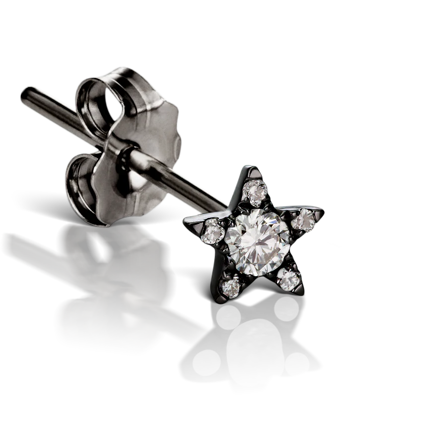 Diamond Star Stud Earring - Image 35