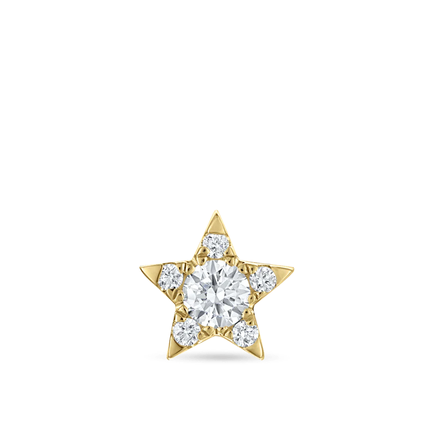 Diamond Star Threaded Stud Earring - Image 24