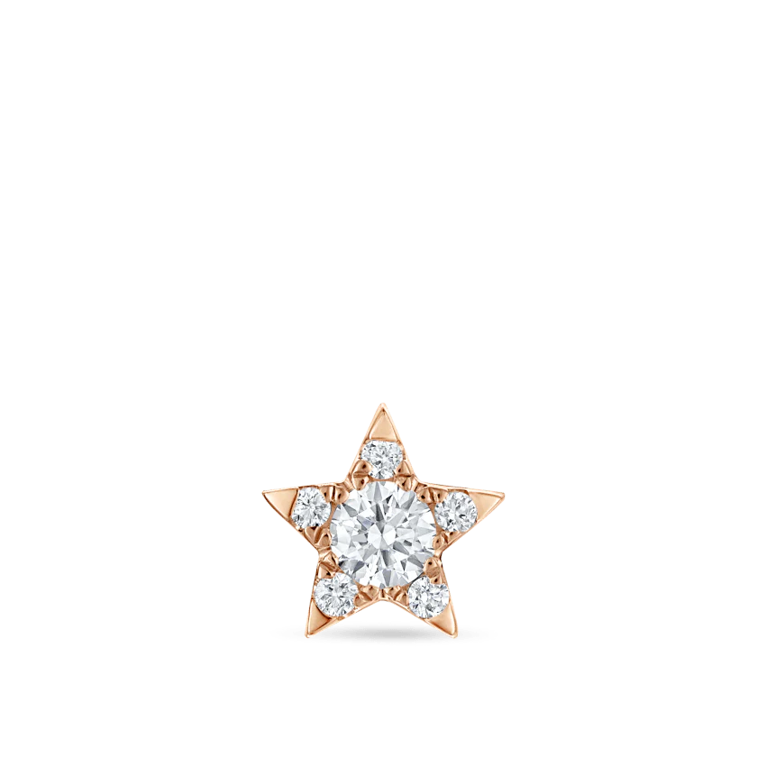 Diamond Star Threaded Stud Earring - Image 32