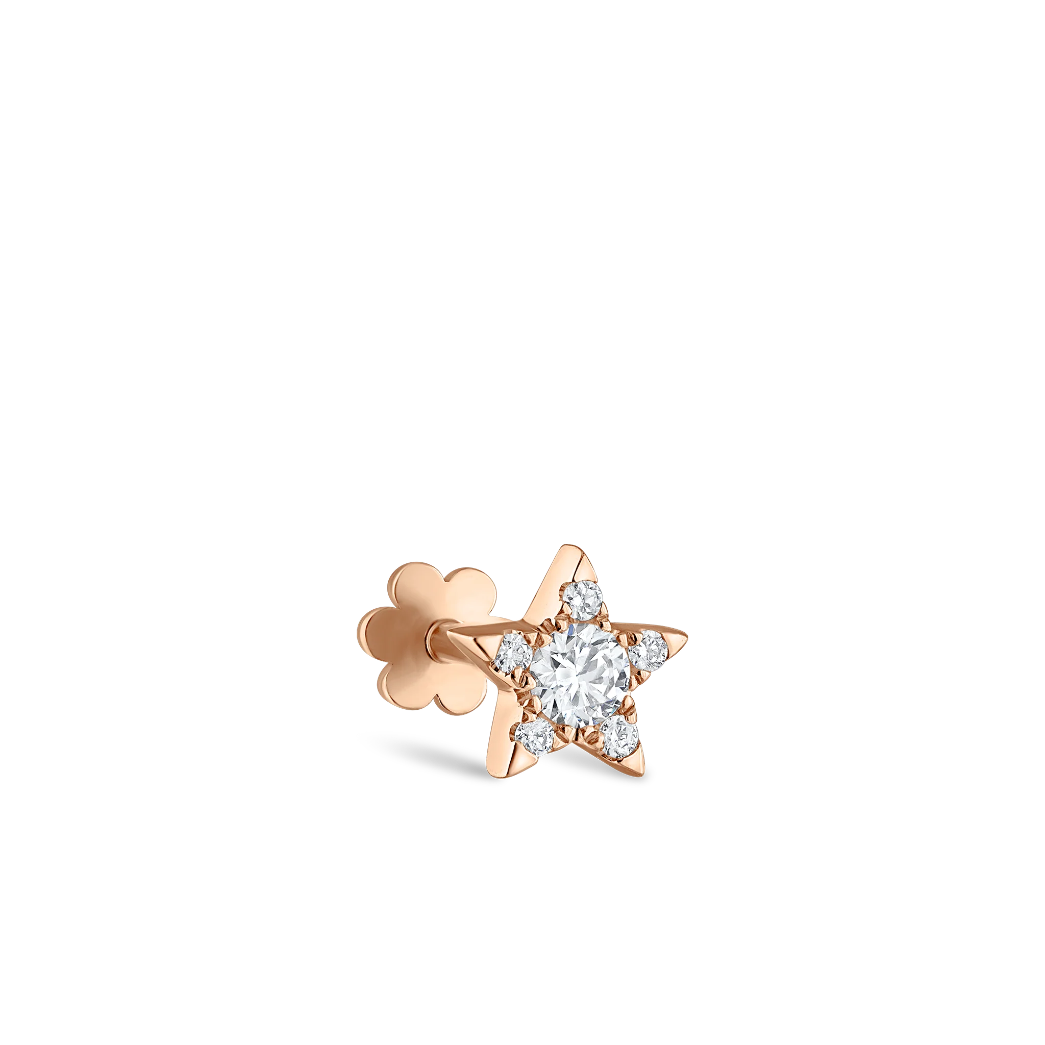 Diamond Star Threaded Stud Earring - Image 48
