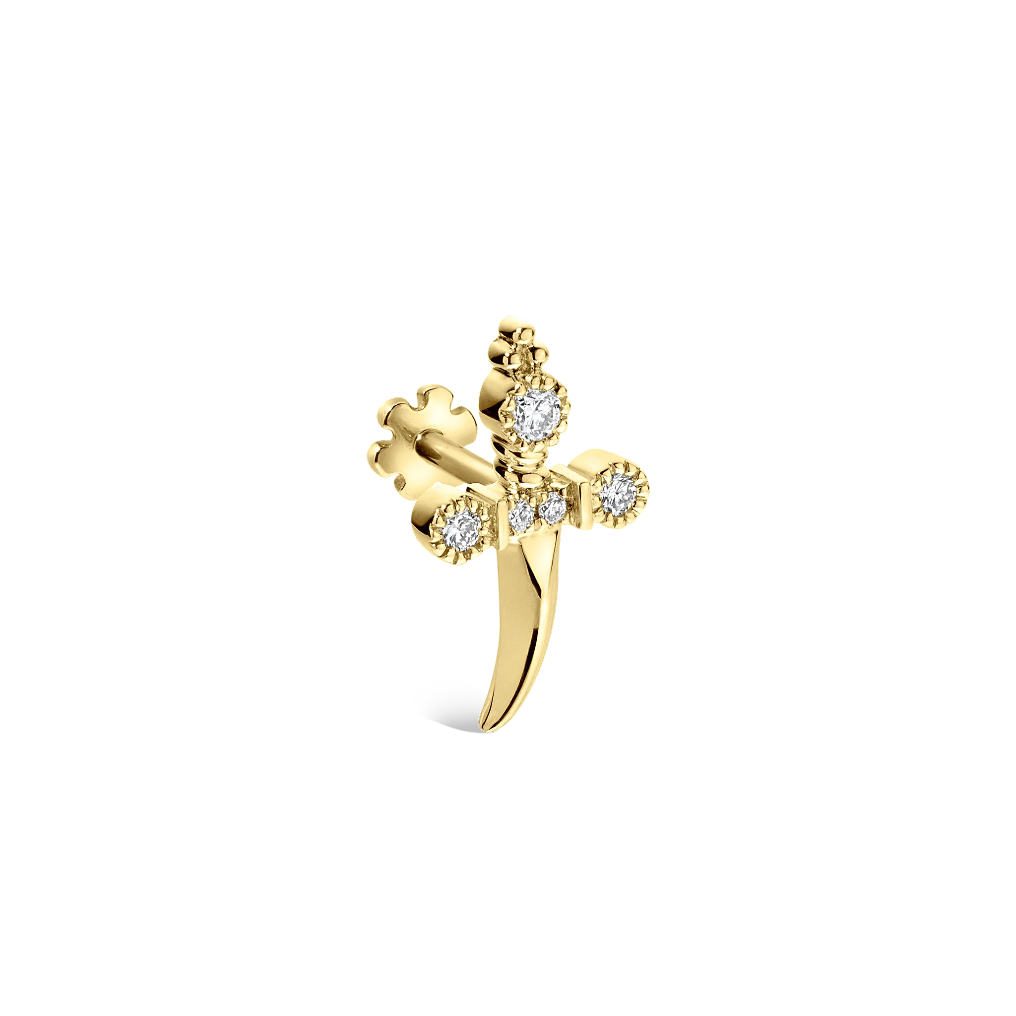 Diamond Trinity Hilt Dagger Threaded Stud - Image 8