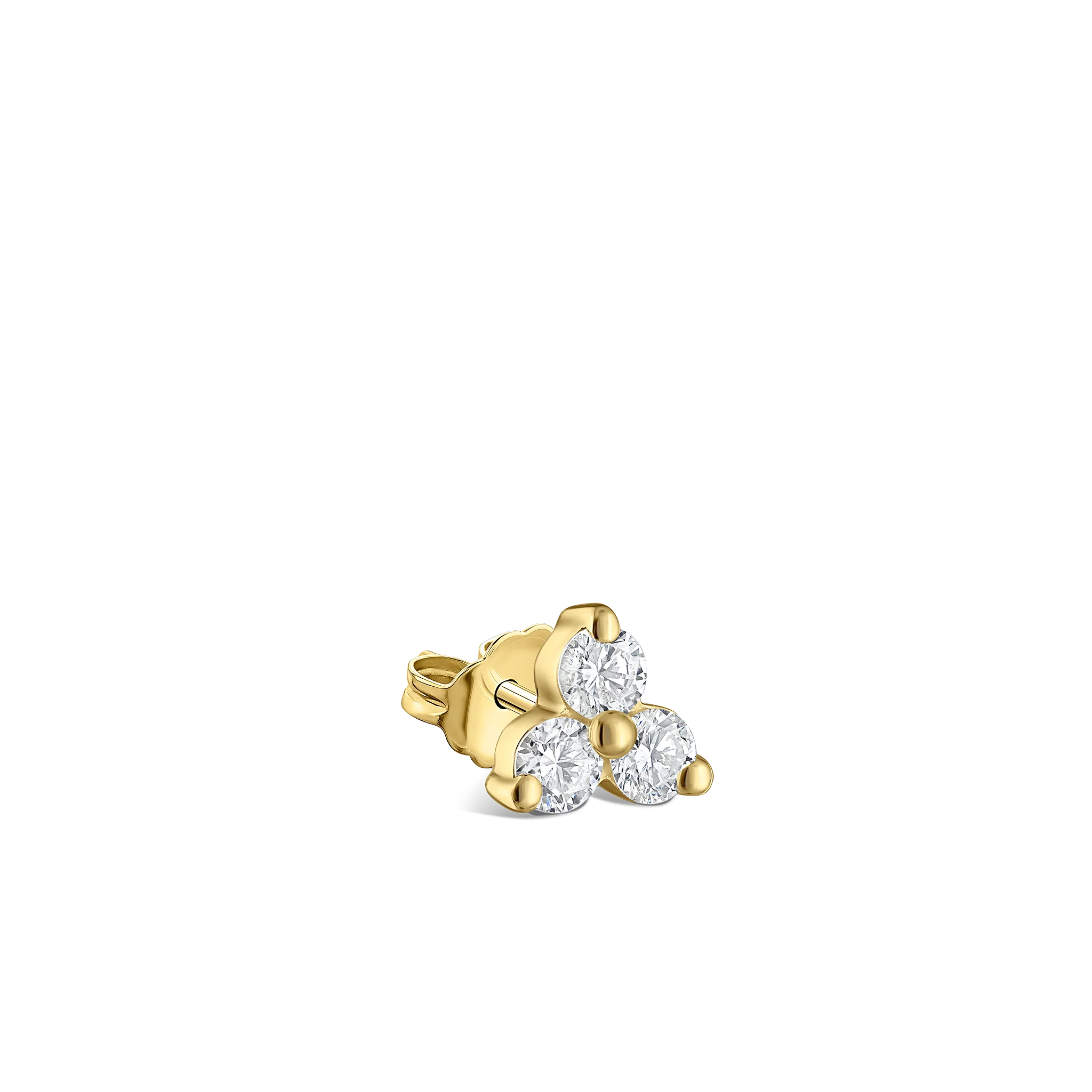 Diamond Trinity Stud Earring - Image 25