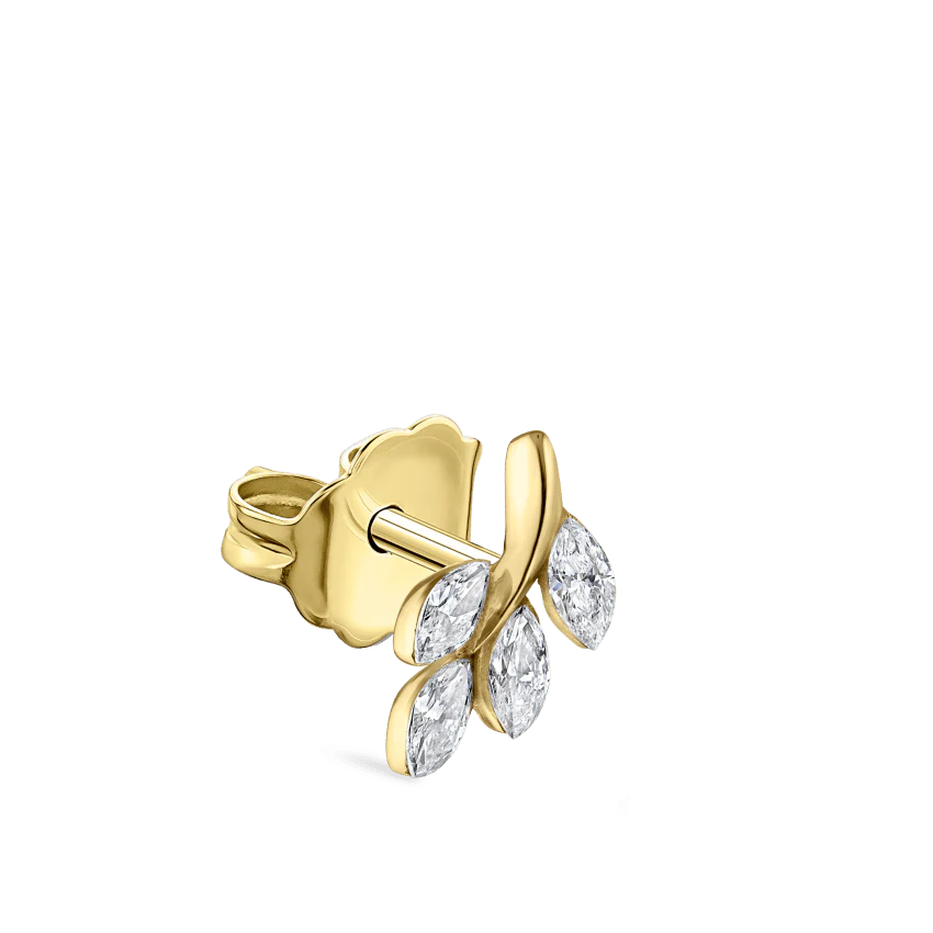 Diamond Vine Stud Earring - Image 12