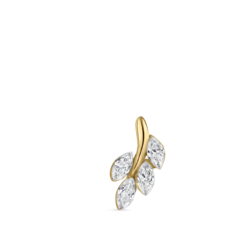 Diamond Vine Stud Earring - Image 13